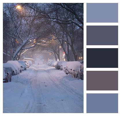 Snow Road Street Image