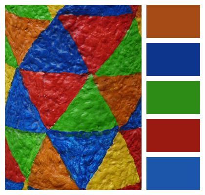 Coloured Gaudy Multicoloured Image