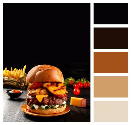Burger Food Dish Image