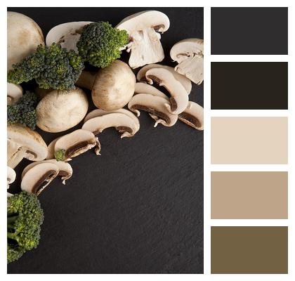 Broccoli Granite Mushroom Image