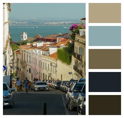 Street Town Lisbon Image