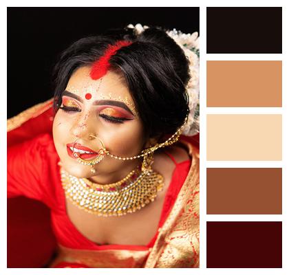 Indian Young Woman Bride Woman Image