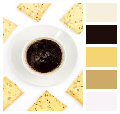 Food Crackers Coffee Image