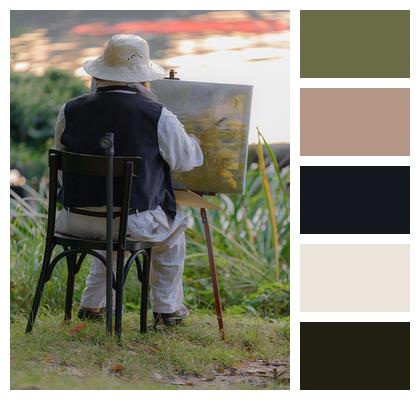 Painter Hat Canvas Image