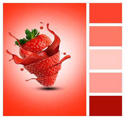 Strawberry Background Splash Image