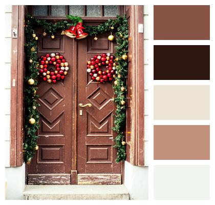 Door Decoration Christmas Image