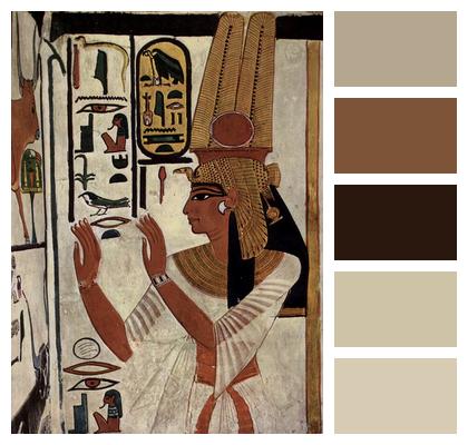 Queen Hieroglyphs Goddess Image