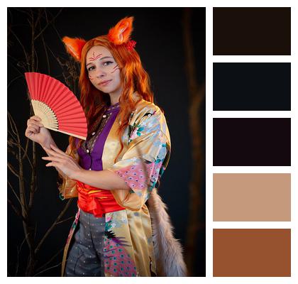 Anime Cosplayer Kitsune A Fox Image