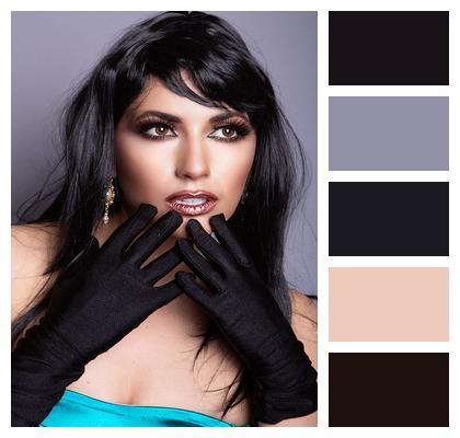 Portrait Elegant Woman Glamour Image