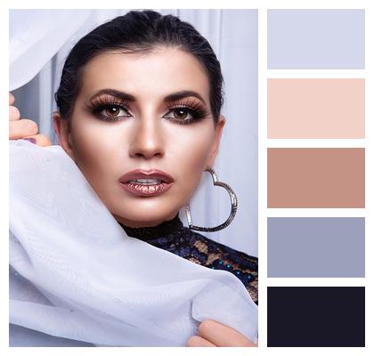 Portrait Glamour Elegant Woman Image