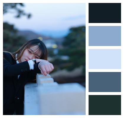 Japanese Student Woman Japanese Student Portrait Image