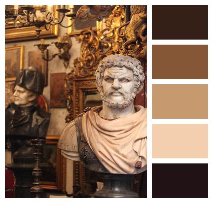 Display Marble Roman Bust Image