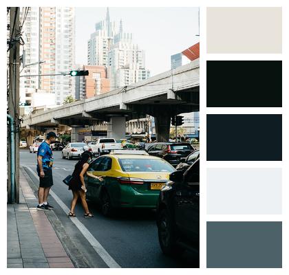 Thailand Road City Traffic Image
