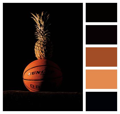 Fruit Pineapple Basketball Image