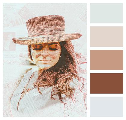 Woman Model Creativity Sketch Image