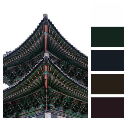 Hanok Gyeongbok Palace Gyeongbokgung Palace South Korea Image