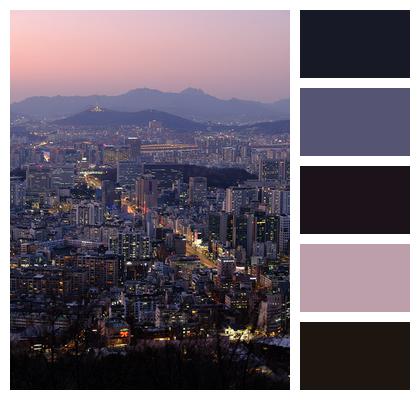 Gangnam Sunset City Image