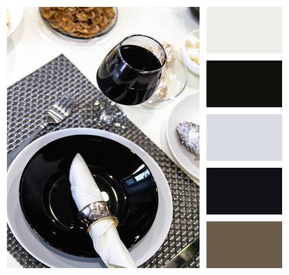 Glass Napkin Drink Plate Image