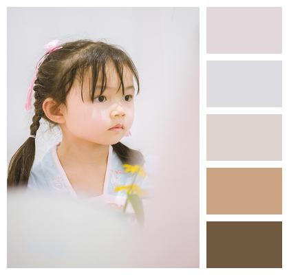Asian Daughter Kid Child Image