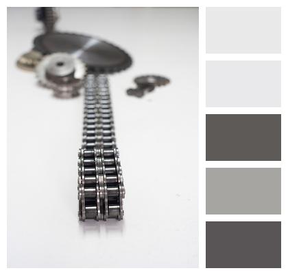 Part Motorcycle Chain Industrial Image