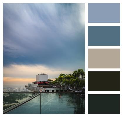 Hotel Sky Pool Swimming Pool Nature Image