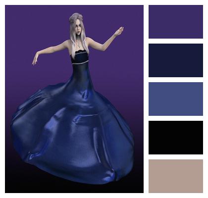 Long Dress Ballerina Dancer Dress Image