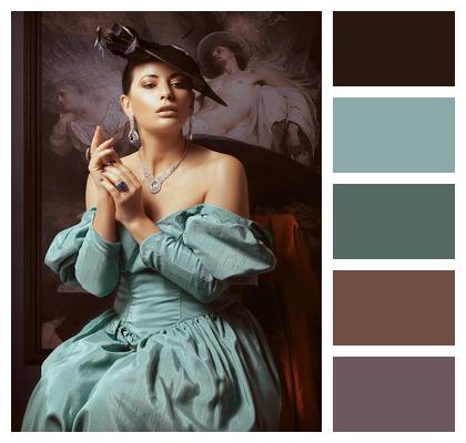 Woman Fashion Elegant Renaissance Fashion Image