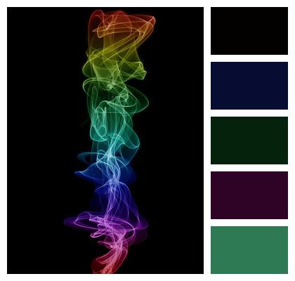 Smoke Rainbow Colorful Image