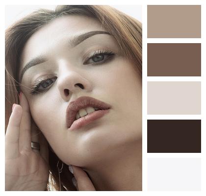 Beautiful Make Up Portrait Look Image
