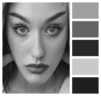 Face Monochrome Look Portrait Image