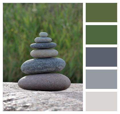 Balance Cairn Stones Stack Image