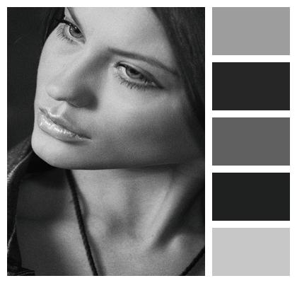 Model Woman Face Studio Image