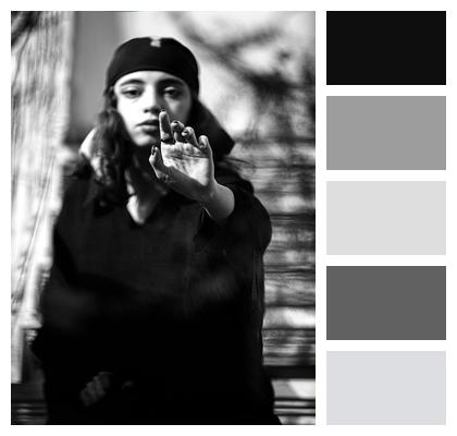Black And White Pose Portrait Iran Image