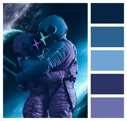 Astronaut Heart Space Image