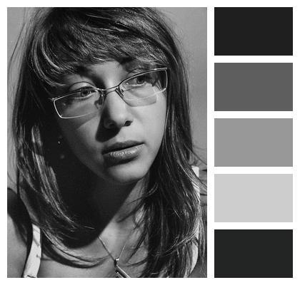 Studio Monochrome Retro Woman Image