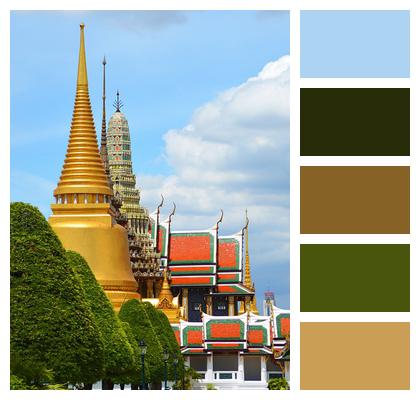 Buddhism Thailand Bangkok Palace Image