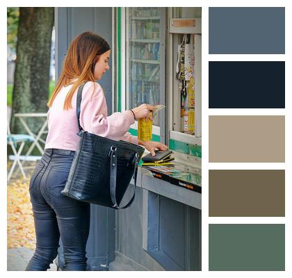 Store Kiosk Woman Kiosk Image