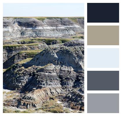 Badlands Drumheller Landscape Image