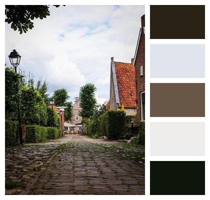 Road Path Middle Ages Paving Stones Image