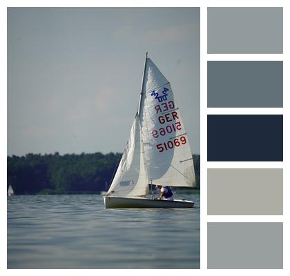 Sailboat Sail Lake Image