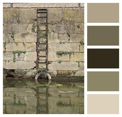 Stone Wall Ladder Floodgate Ladder Image