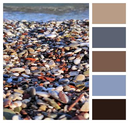 Beach Sea Pebbles Image