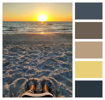 Florida Sunset Beach Image