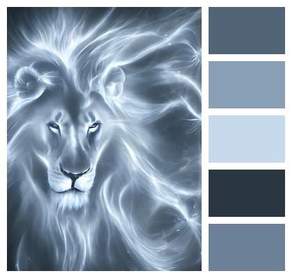 White Lion Ghost Image