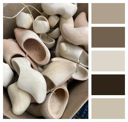 Klompen Wooden Shoes Craft Netherlands Image