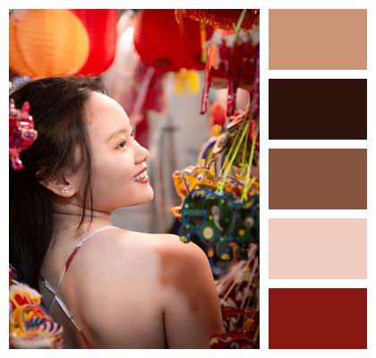 Woman Happy Smiling Vietnam Image