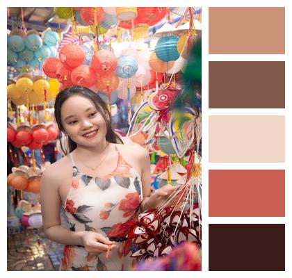 Street Market Market Portrait Midautumn Festival Image