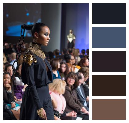 Elegance Model African American Black Woman Image