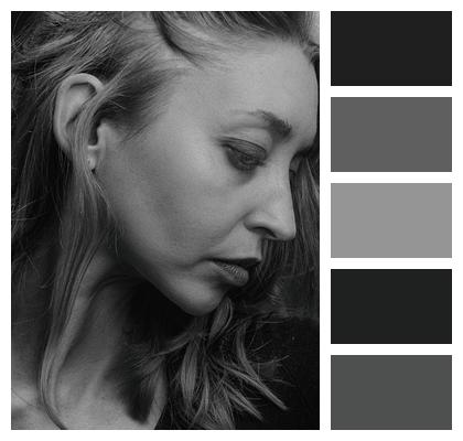 Black And White Side Profile Portrait Side Profile Image