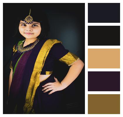 Indian Saree Girl Diwali Image